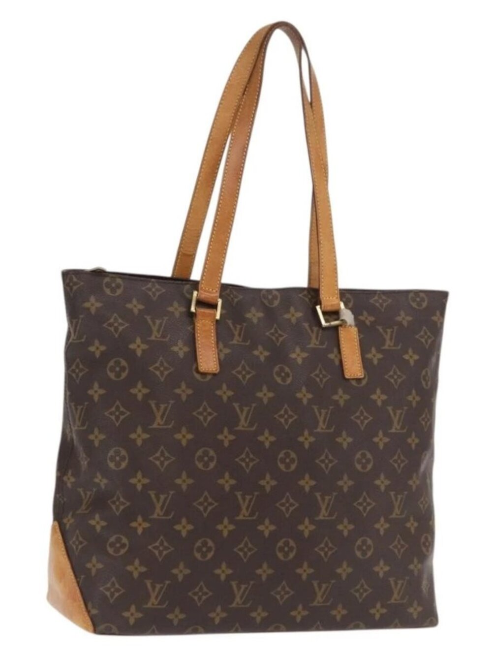 LOUIS VUITTON Monogram Cabas Mezzo Tote Bag